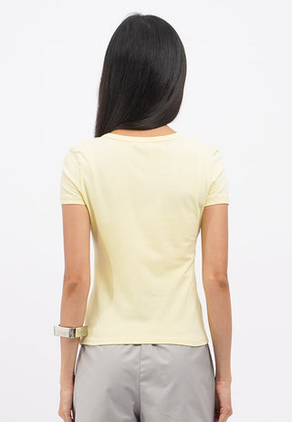 Fitted Button Up Short Sleeve Top