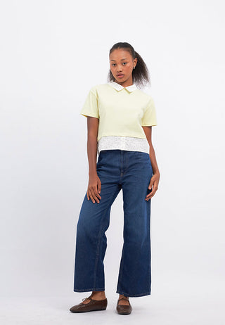 Double Layer Collared Top