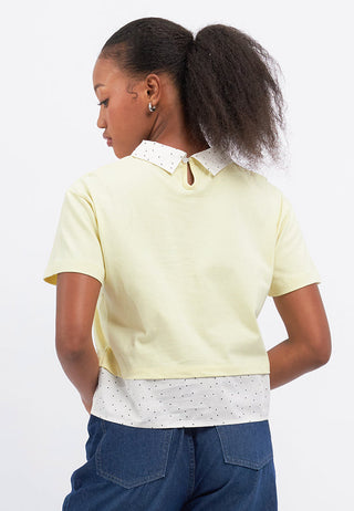 Double Layer Collared Top