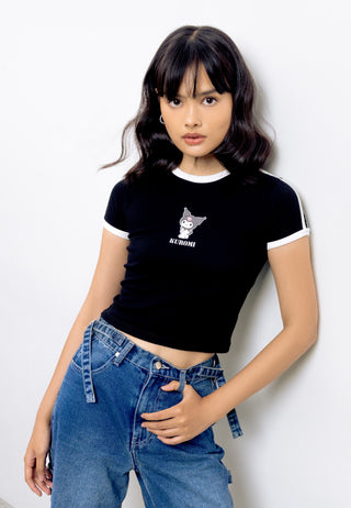 Kuromi Short Sleeve Rib T-Shirt