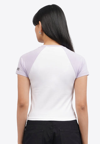 Kuromi Raglan Short Sleeve T-Shirt