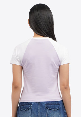 Kuromi Raglan Short Sleeve T-Shirt