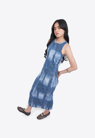 Printed Rib Racer Tanktop