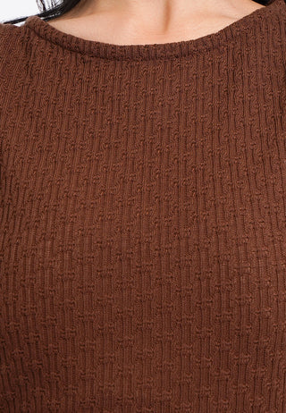 Boat Neck Textured Tank Top