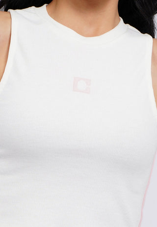 Fitted Logo Crop Tank Top