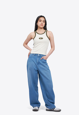 Contrast Logo Sleeveless Top