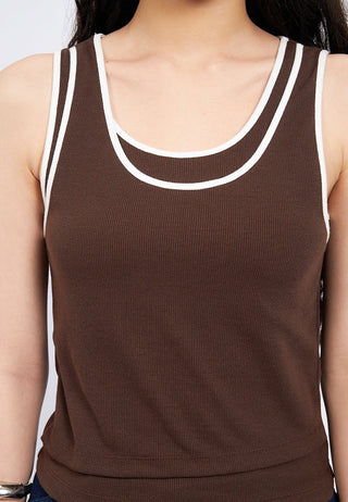 Double Layer Sleeveless Top