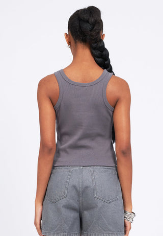 Chain Strap Fitted Tank Top