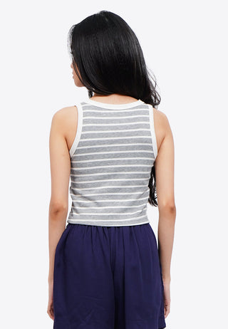 Striped Tank Bra