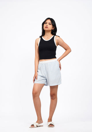 Contrast Details Tank Bra Top