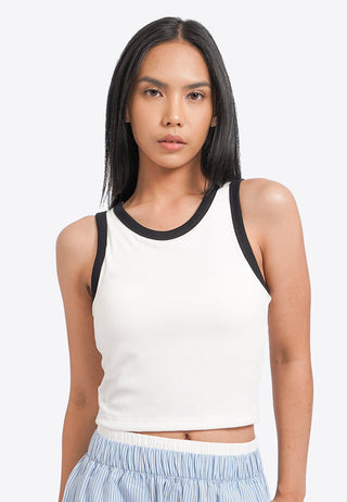 Contrast Lining Tank Bra