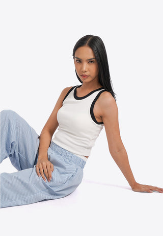 Contrast Lining Tank Bra