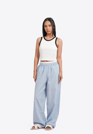 Contrast Lining Tank Bra
