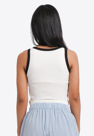 Contrast Lining Tank Bra