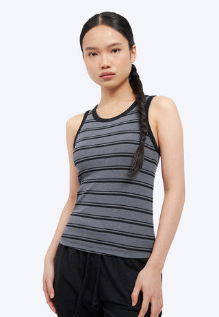 Stripes Sleeveless Bra Top
