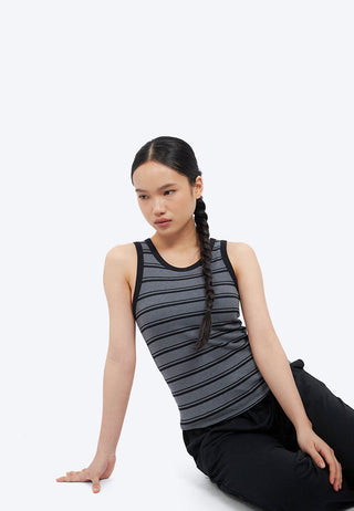 Stripes Sleeveless Bra Top