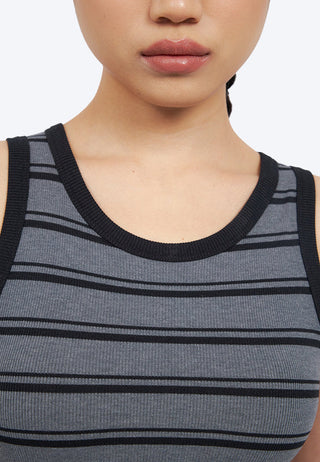 Stripes Sleeveless Bra Top