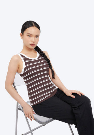 Stripes Sleeveless Bra Top