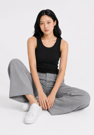 Sleeveless Fitted Bra Top
