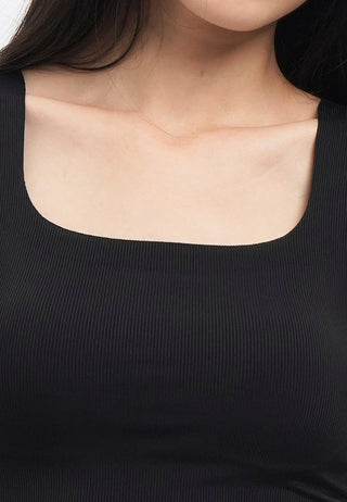 Square Neck Crop Bra Tank Top