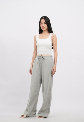 Square Neck Crop Bra Tank Top
