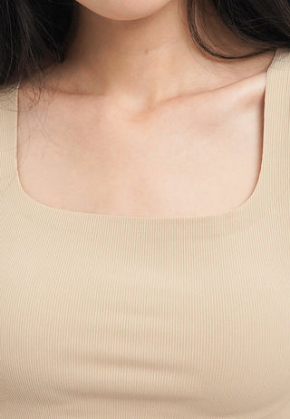 Square Neck Crop Bra Tank Top