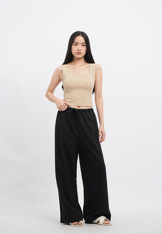 Square Neck Crop Bra Tank Top