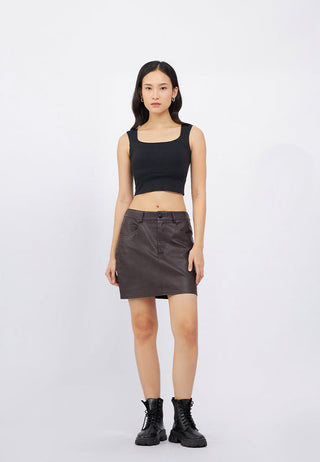 Square Neck Sleeveless Bra Top
