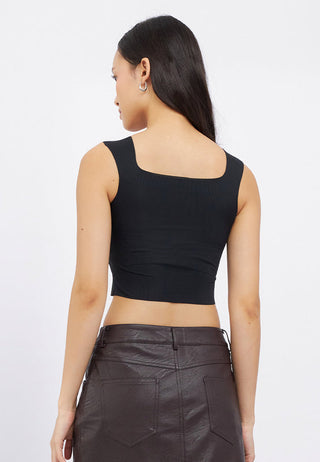 Square Neck Sleeveless Bra Top