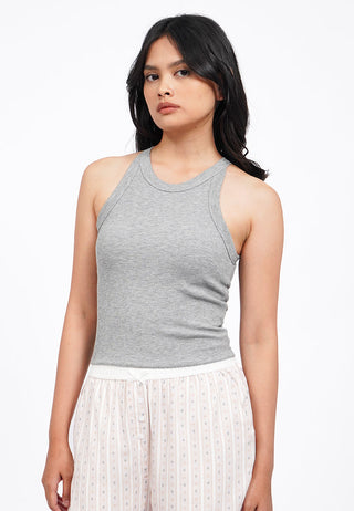 Halter Neck Tank Bra Top