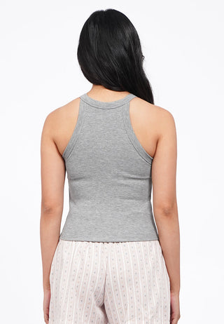 Halter Neck Tank Bra Top