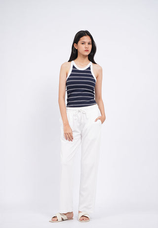 Fitted Stripes Tank Bra Top