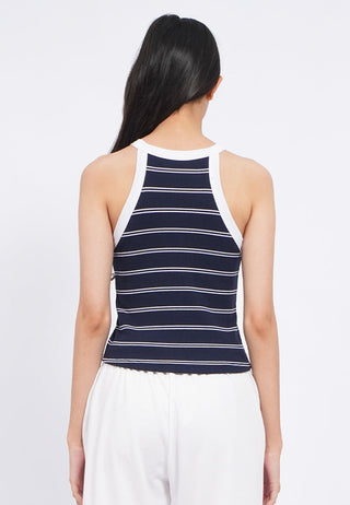 Fitted Stripes Tank Bra Top