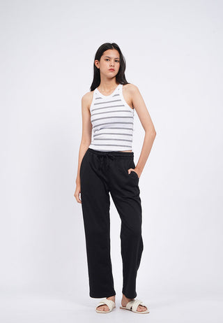 Fitted Stripes Tank Bra Top