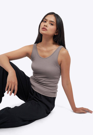 Round Neck Fitted Bra Top