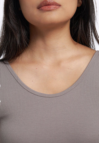 Round Neck Fitted Bra Top