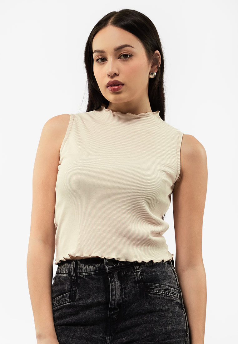 Erable Color Top Textured Sleeveless Top – COLORBOX - Indonesia