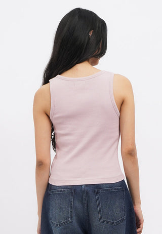 Round Neck Fitted Rib Tanktop