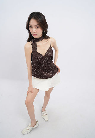 Polkadot Camisole with Scarf