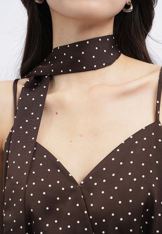 Polkadot Camisole with Scarf