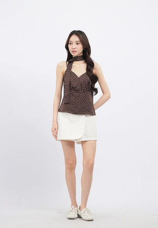 Polkadot Camisole with Scarf