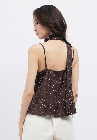 Polkadot Camisole with Scarf
