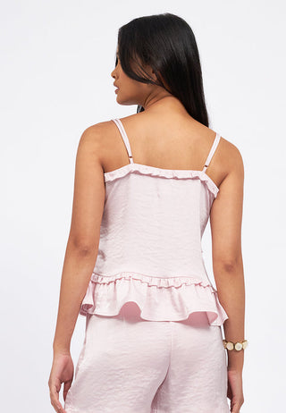 Tied Detail Ruffles Camisole