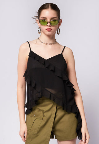 Ruffled Crop Tanktop