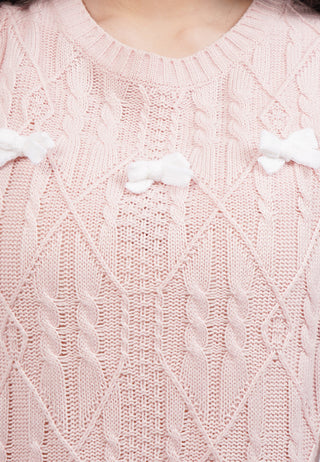 Sleeveless Knit Top with Ribbon Details