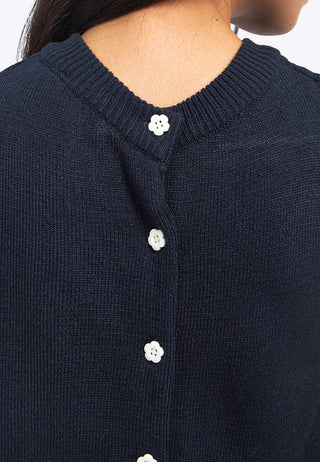 Sleeveless Knit Top with Ruffle Details