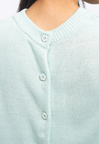 Sleeveless Knit Top with Ruffle Details