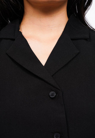 Collared Crop Vest