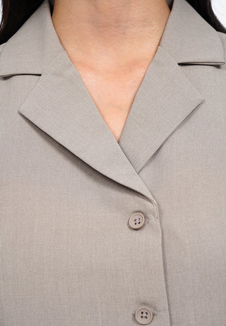 Collared Crop Vest