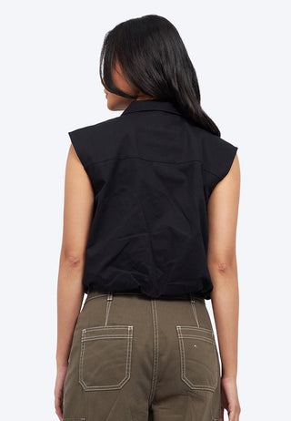 Zip Up Collared Vest